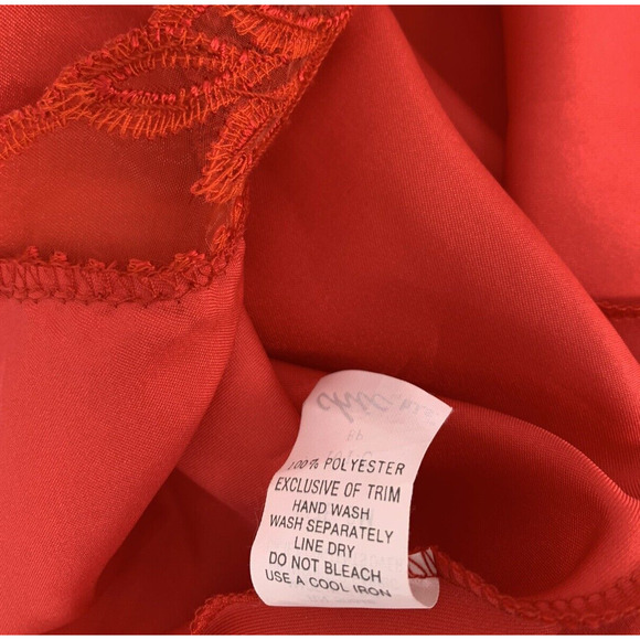 Vintage Chic by H.I.S. Red Satin Camisole S-M - Picture 5 of 9